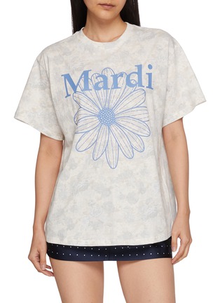 Main View - Click To Enlarge - MARDI MERCREDI - Fleur Flowermardi Graphic Cotton T-Shirt