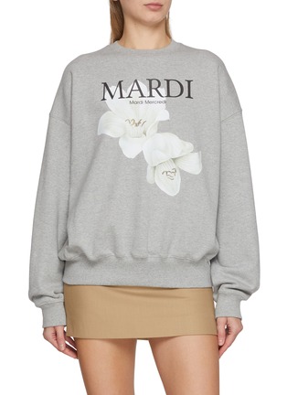 Main View - Click To Enlarge - MARDI MERCREDI - Lilies 05 Cotton Sweatshirt