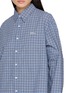  - MARDI MERCREDI - Embroidered Logo Chequered Cotton Shirt