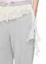  - MARDI MERCREDI - Chiffon Frill Cotton Jogger Pants