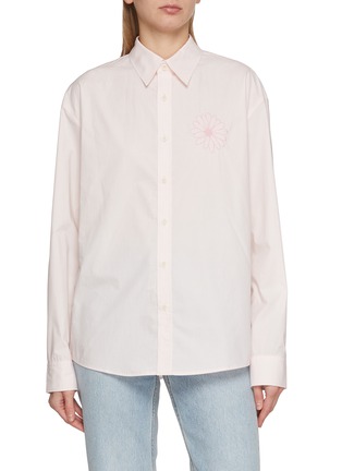 Main View - Click To Enlarge - MARDI MERCREDI - Embroidered Cotton Shirt