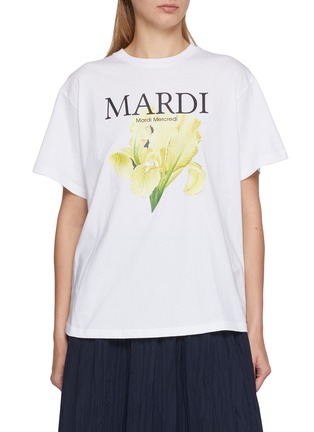 Main View - Click To Enlarge - MARDI MERCREDI - Lilies 06 Cotton T-Shirt