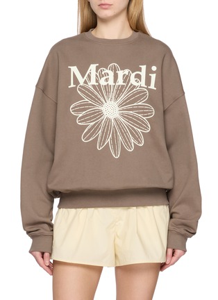 Main View - Click To Enlarge - MARDI MERCREDI - Flower Graphic Cotton Sweatshirt