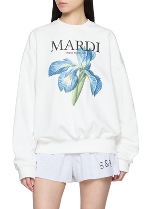 Main View - Click To Enlarge - MARDI MERCREDI - Lilies 07 Cotton Sweatshirt