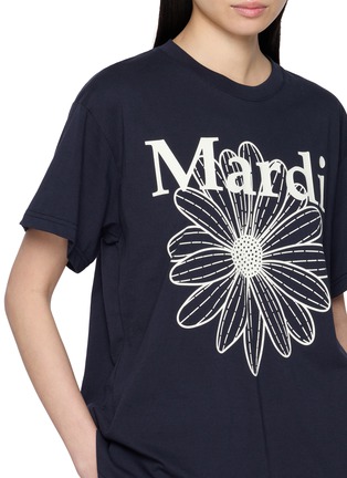  - MARDI MERCREDI - Flower Graphic Cotton T-Shirt