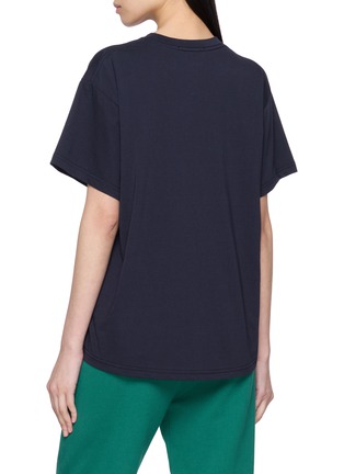 Back View - Click To Enlarge - MARDI MERCREDI - Flower Graphic Cotton T-Shirt