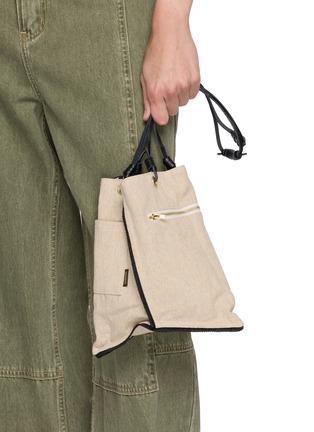 Front View - Click To Enlarge - MANIPURI - Small Reversible Print Tote Bag