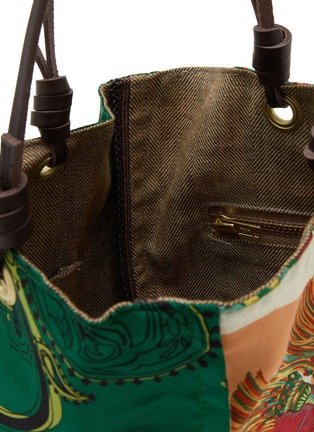 Detail View - Click To Enlarge - MANIPURI - Small Reversible Print Tote Bag