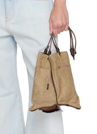 Front View - Click To Enlarge - MANIPURI - Small Reversible Print Tote Bag