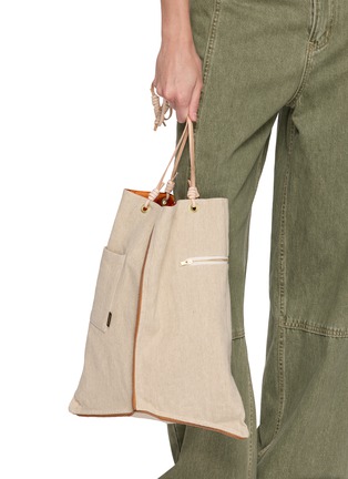 Front View - Click To Enlarge - MANIPURI - Large Reversible Print Tote Bag
