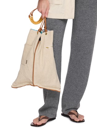 Front View - Click To Enlarge - MANIPURI - Large Paracord Reversible Tote Bag