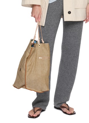 Front View - Click To Enlarge - MANIPURI - Large Reversible Print Tote Bag