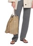Front View - Click To Enlarge - MANIPURI - Large Reversible Print Tote Bag