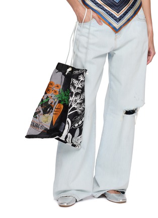 Figure View - Click To Enlarge - MANIPURI - Large Organza Silk Tote Bag