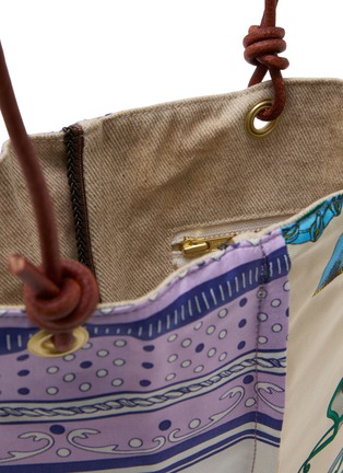 Detail View - Click To Enlarge - MANIPURI - Small Paracord Reversible Tote Bag