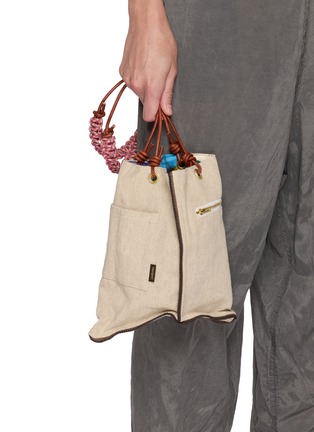 Front View - Click To Enlarge - MANIPURI - Small Paracord Reversible Tote Bag