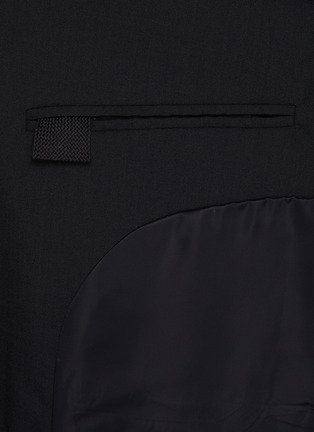  - SONG FOR THE MUTE - Slashed Panel Rope Detail Wool Gabardine Blazer