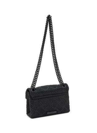 Detail View - Click To Enlarge - KURT GEIGER BAGS - Mini Kensington Crystal Embellished Fabric Shoulder Bag