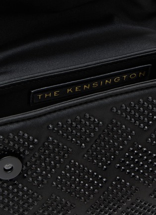 Detail View - Click To Enlarge - KURT GEIGER BAGS - Mini Kensington Crystal Embellished Fabric Shoulder Bag