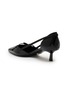 Detail View - Click To Enlarge - PRADA - 45 Decollete Mignon D'orsay Leather Pumps