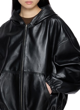  - TONYWACK - Hooded Leather Jacket