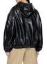 Back View - Click To Enlarge - TONYWACK - Hooded Leather Jacket