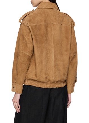 Back View - Click To Enlarge - TONYWACK - Suede Bomber Jacket
