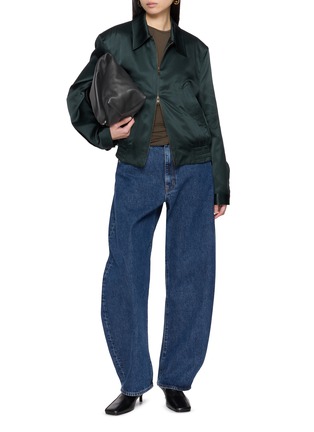 Figure View - Click To Enlarge - TONYWACK - Silk Cotton Swing Jacket