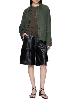 Figure View - Click To Enlarge - TONYWACK - Suede Chore Jacket