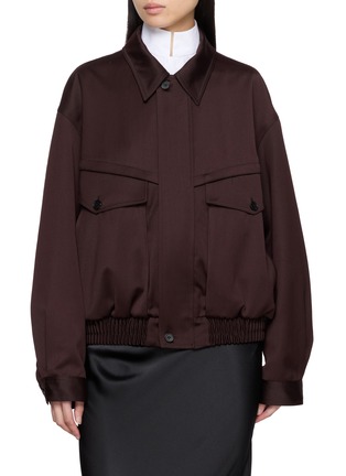 Main View - Click To Enlarge - TONYWACK - Oversized Bomber Jacket