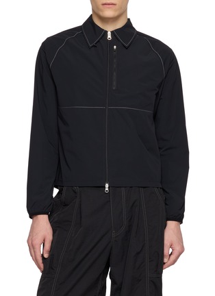 Main View - Click To Enlarge - UNNA - Run Wild Long Sleeve Contrast Stitch Technical Shirt
