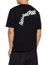 Back View - Click To Enlarge - UNNA - Skewed Logo Back Print T-Shirt