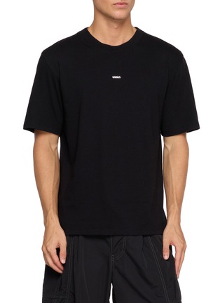 Main View - Click To Enlarge - UNNA - Skewed Logo Back Print T-Shirt