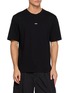 UNNA Skewed Logo Back Print T-Shirt