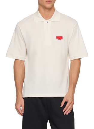 Main View - Click To Enlarge - UNNA - Cotton Polo Run Shirt