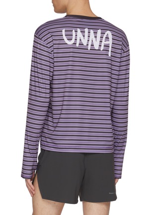 Back View - Click To Enlarge - UNNA - Striped Long Sleeves T-shirt