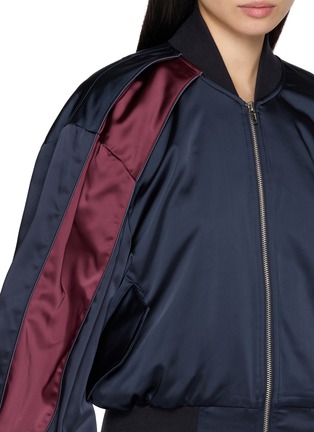  - BONBOM - Two Tone Double Tuck Bomber Jacket