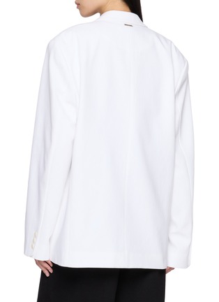 Back View - Click To Enlarge - BONBOM - Double Tuck Structured Linen Blazer