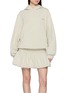 BONBOM Bubble Hem Hoodie Dress