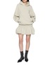 Figure View - Click To Enlarge - BONBOM - Bubble Hem Hoodie Dress
