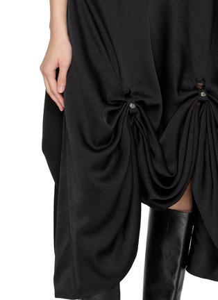  - BONBOM - Two Way Curtain Draped Slip Dress