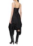 Back View - Click To Enlarge - BONBOM - Two Way Curtain Draped Slip Dress