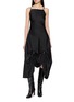 BONBOM Two Way Curtain Draped Slip Dress