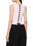 Back View - Click To Enlarge - BONBOM - Back Lace Up Cropped Tank Top
