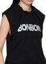  - BONBOM - Piercing Sticker Print Draped Shoulder Tank Top