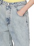  - BONBOM - Semi Wide High Rise Denim Pants