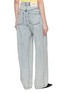 Back View - Click To Enlarge - BONBOM - Semi Wide High Rise Denim Pants