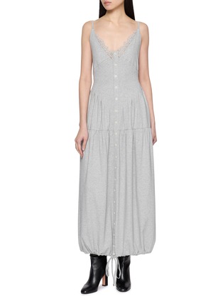 Main View - Click To Enlarge - BONBOM - Two Way Back Buckle Jersey Dress