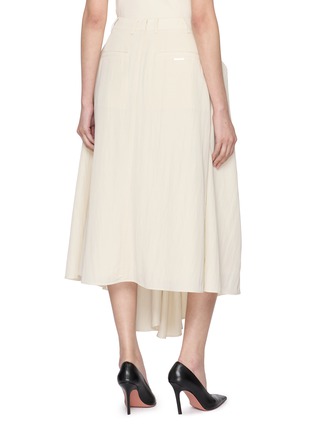 Back View - Click To Enlarge - BONBOM - Gypsy Pleats Panelled Midi Skirt
