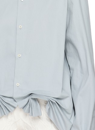 - BONBOM - Tuck In Draped Hem Shirt
